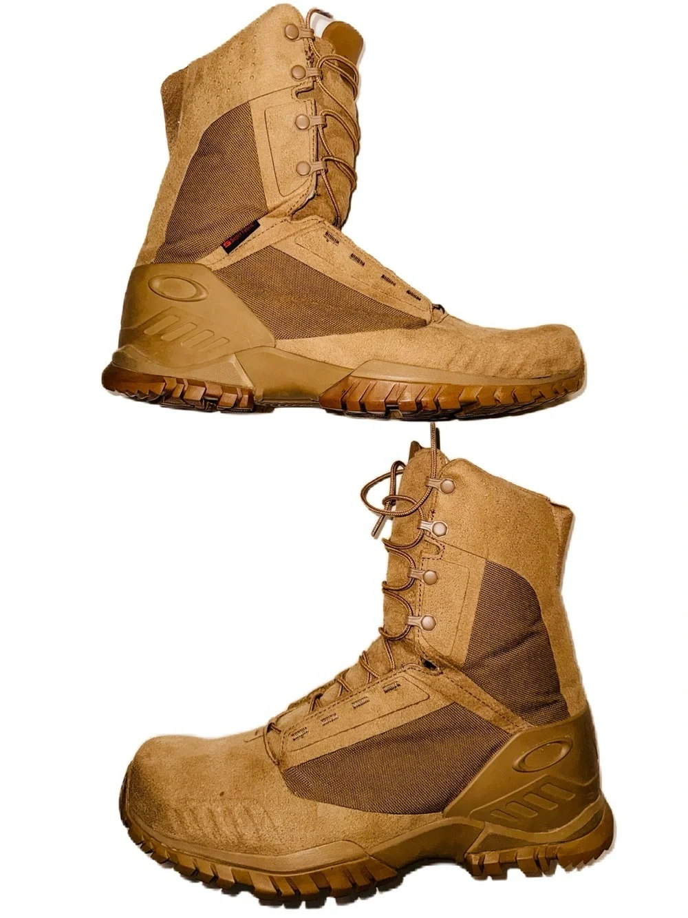 Oakley Tactical Combat SI-6 Miitary Boots Coyote Tan Outdoor Performance EUC